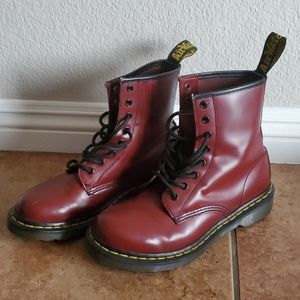 Cherry red Doc Martens